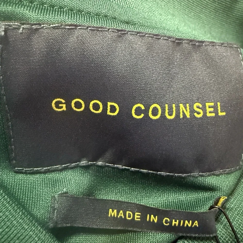 Good Counsel Jacket Mens‎ Size XL Green Reed Track Athleisure